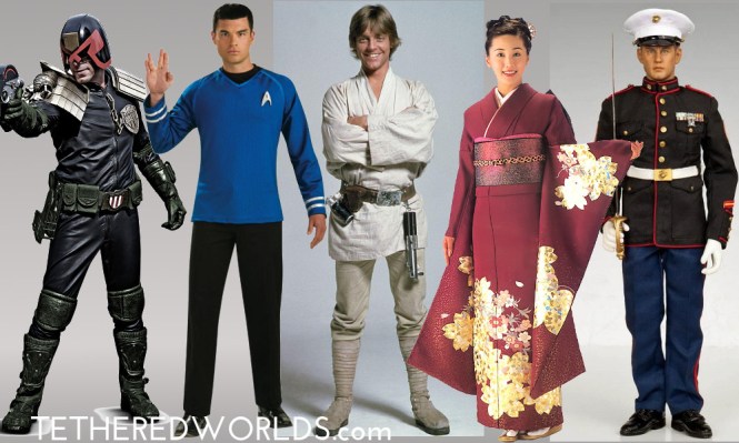 Dredd_Spock_Skywalker_Kimono_Marine Dress_Trek_Star Wars_culture Clash